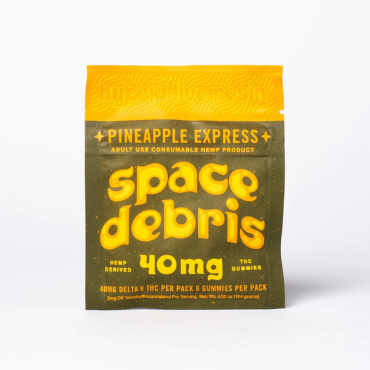 Space Debris Live Resin Gummies 40mg D9 -  Pineapple Express