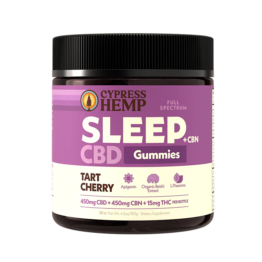 CBD Gummies - Sleep + CBN  - 900mg Tart Cherry