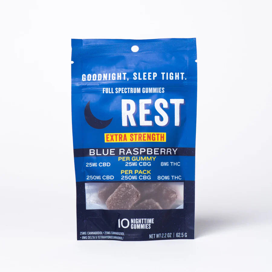 Rest Extra Strength Gummies CBD+CBG+THC